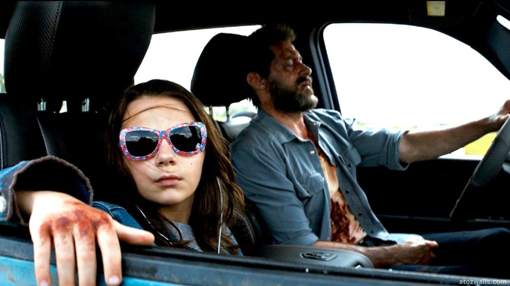 هیو جکمن و دافنه کین در نمایی از فیلم «لوگان»(logan)